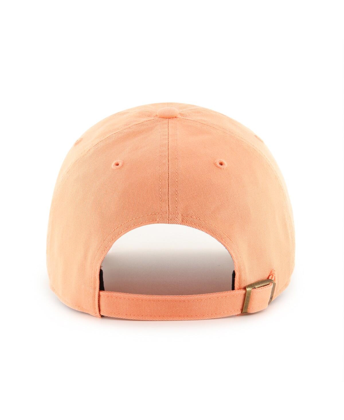 47 Brand Women's Orange Miami Dolphins Luminance Cheer Clean Up Adjustable Hat