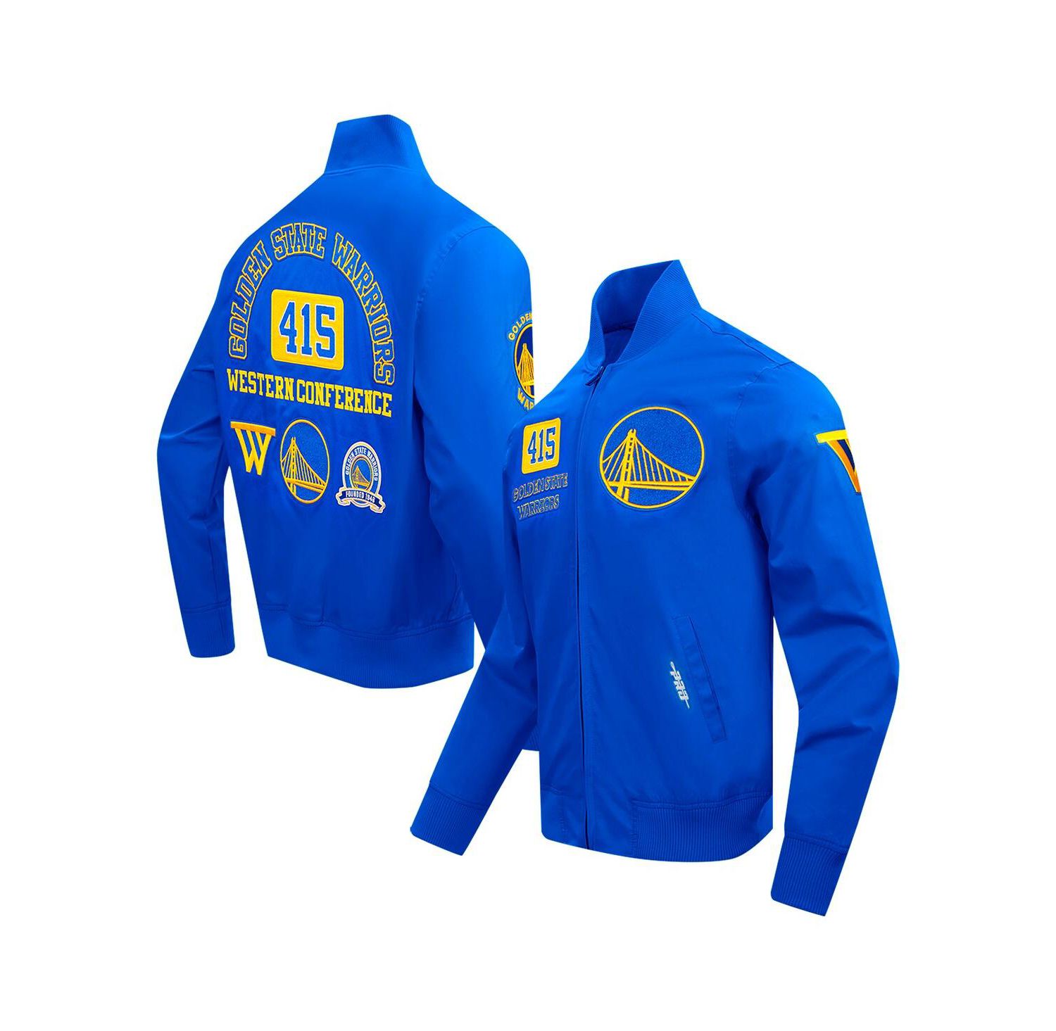 Men's Royal Golden State Warriors Area Code Full-Zip Jacket