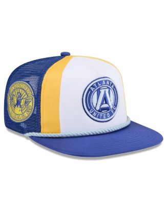 New Era - Men's White Atlanta United FC 2024 Jersey Hook A-Frame Trucker 9FIFTY Snapback Hat