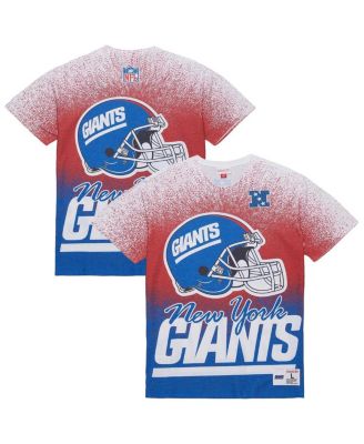 Mitchell & Ness - Men's White New York Giants Team Burst Vintage Logo T-Shirt