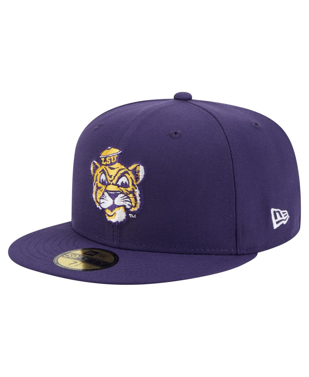Shop New Era Men's Purple Lsu Tigers Vault 59fifty Fitted Hat