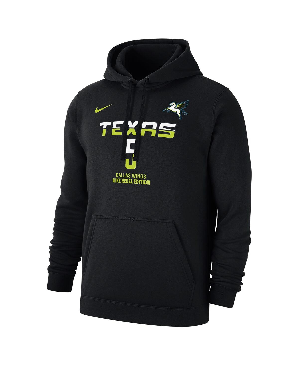 Nike Men's Paige Bueckers Black Dallas Wings 2025 Wnba Draft Rebel Edition Name Number Pullover Hoodie In Black