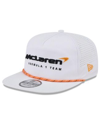 New Era - Men's White F1 Team Leisure Featherweight Perforated Rope Golfer Snapback Hat