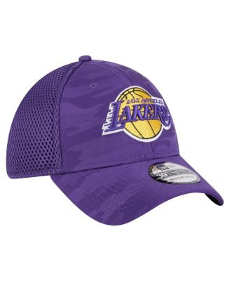 Men's Purple Los Angeles Lakers Subtle Camo 39THIRTY Flex Hat