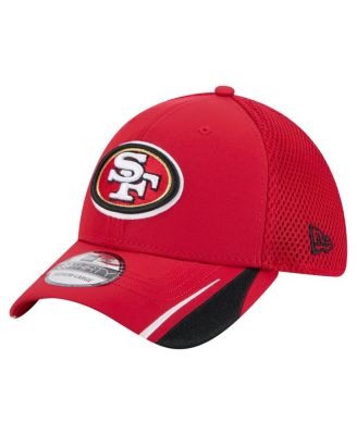 New Era - Men's Scarlet San Francisco 49ers Game Day Linear 39THIRTY Flex Hat