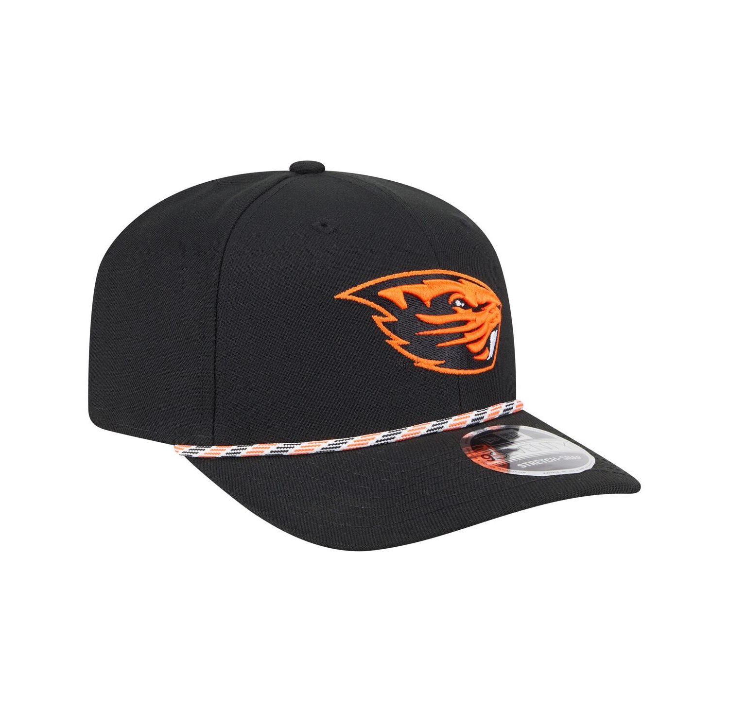 Men's Black Oregon State Beavers Game Day Multi-Rope 9SEVENTY Stretch-Snap Hat
