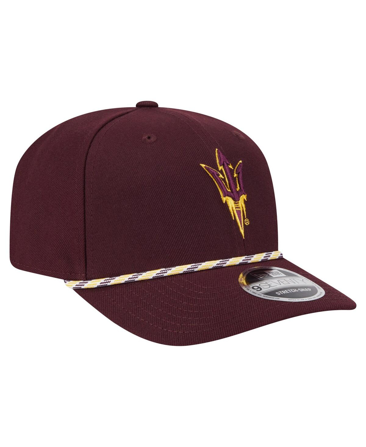 NEW ERA MEN'S MAROON ARIZONA STATE SUN DEVILS GAME DAY MULTI-ROPE 9SEVENTY STRETCH-SNAP HAT 