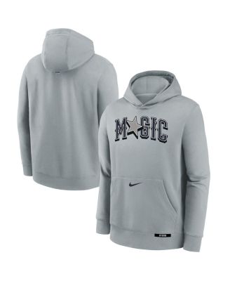 Nike - Big Boys and Girls Silver Orlando Magic 2024/25 City Edition Club Fleece Pullover Hoodie