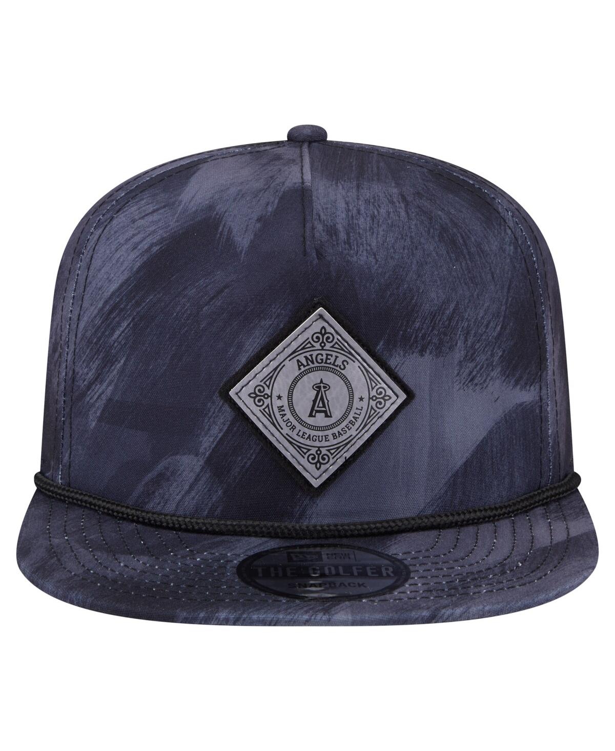NEW ERA MEN'S NAVY LOS ANGELES ANGELS PRINTED GOLFER SNAPBACK HAT 