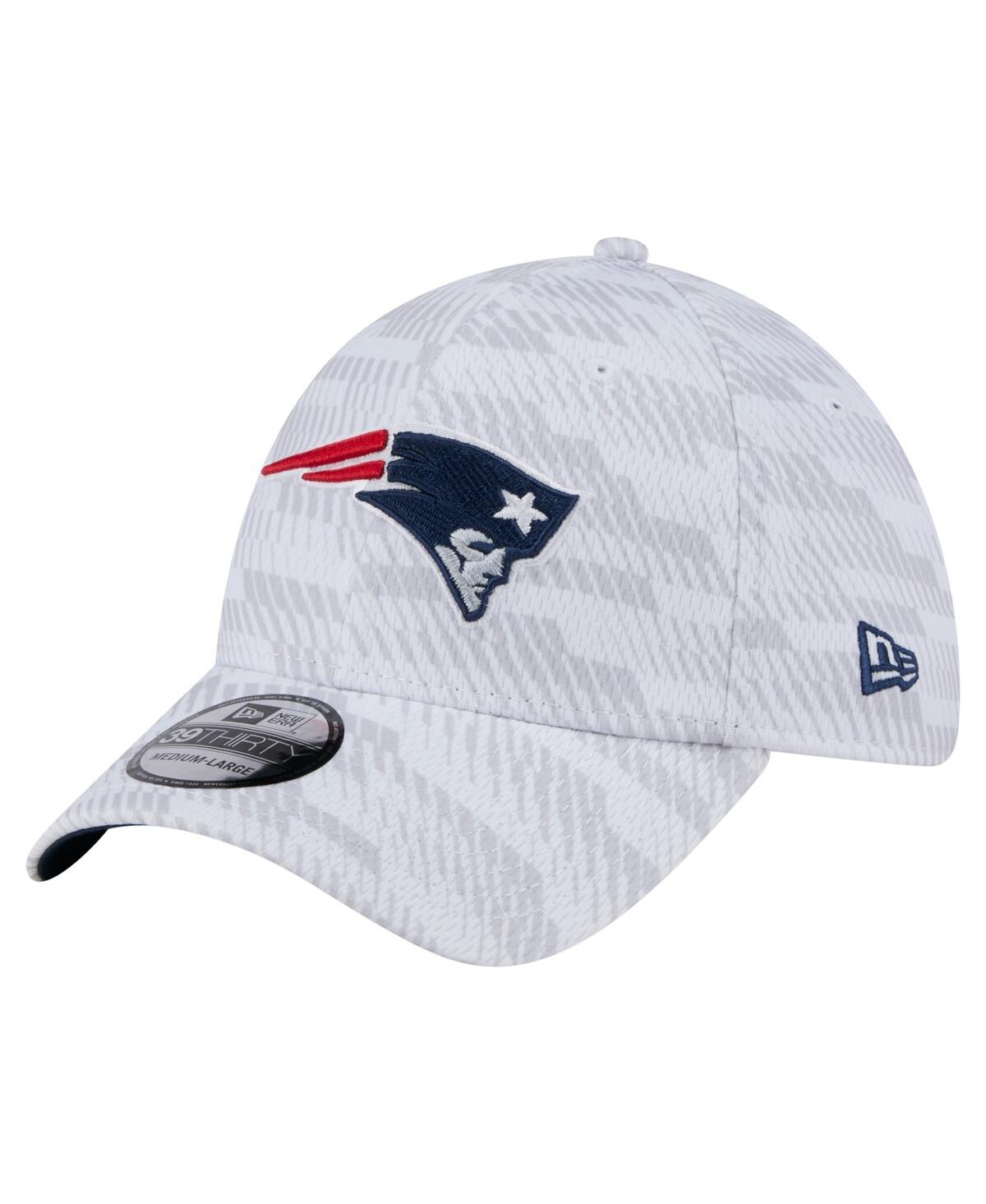 NEW ERA MEN'S WHITE NEW ENGLAND PATRIOTS GAMEDAY GRADED 39THIRTY FLEX HAT 