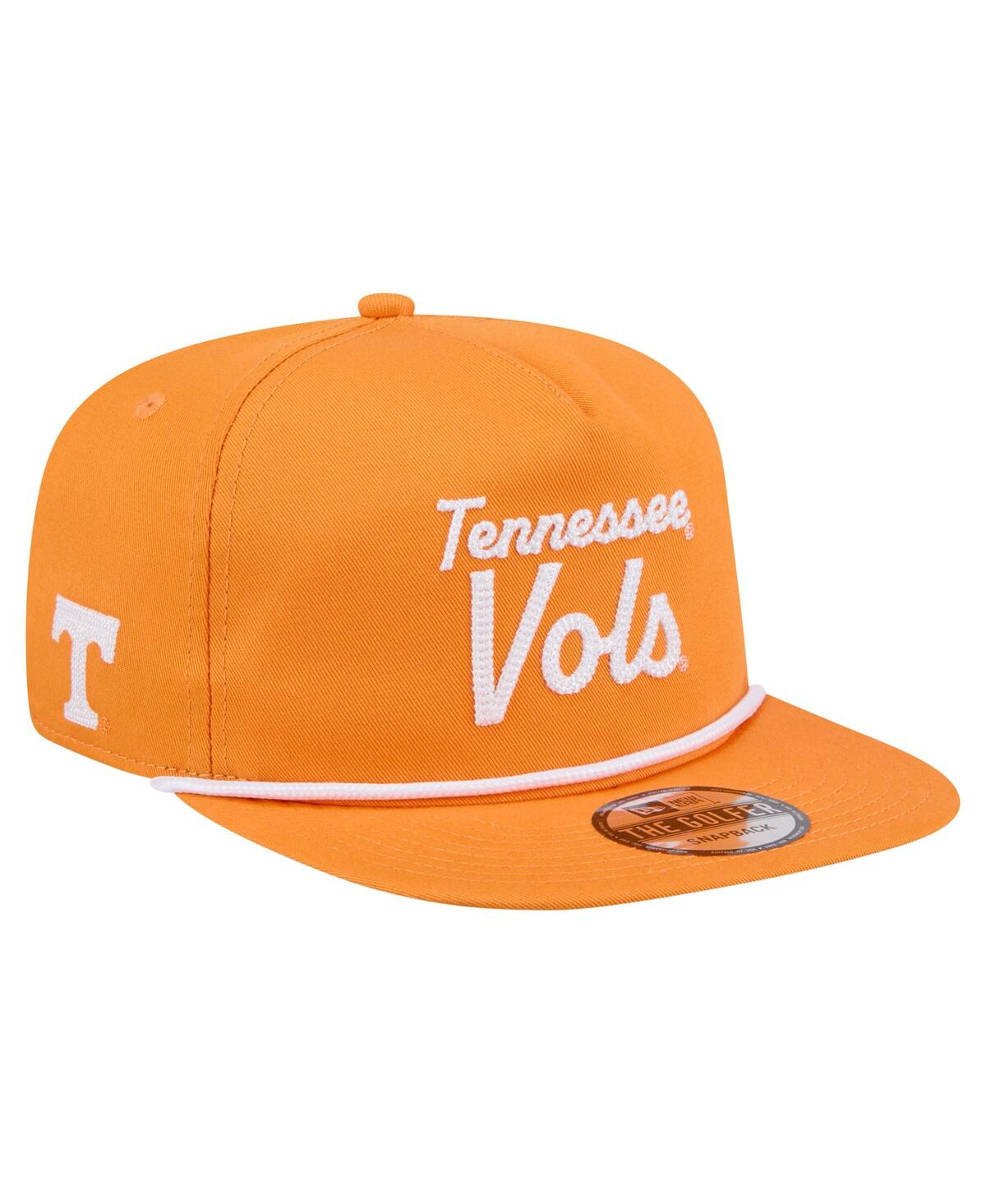 NEW ERA MEN'S TENNESSEE ORANGE TENNESSEE VOLUNTEERS ADVENTURE TEAM TEXT GOLFER SNAPBACK HAT 