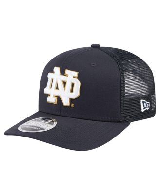 Men's Navy Notre Dame Fighting Irish Primary 9SEVENTY Trucker Stretch-Snap Hat
