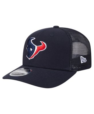 New Era - Men's Navy Houston Texans Main Trucker 9SEVENTY Stretch snap Hat