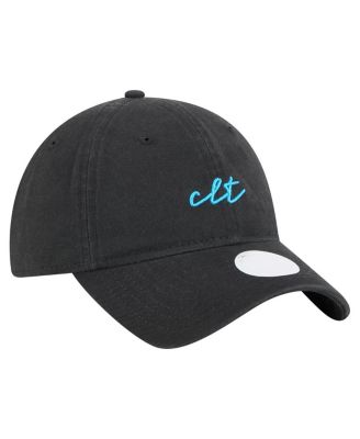 Women's Black Charlotte FC Script 9TWENTY Adjustable Hat