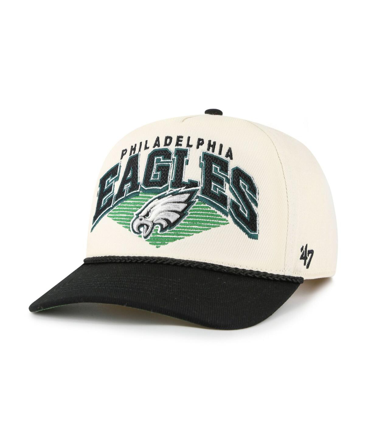 47 Brand Men's Cream Philadelphia Eagles Pomona Rope Hitch Adjustable Hat