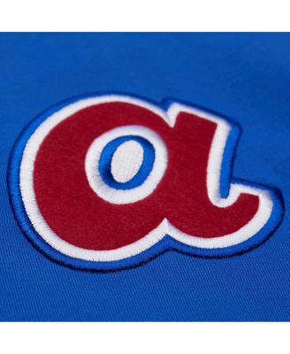 Men's Hank Aaron Royal Atlanta Braves Legends Collection Vintage Logo T-Shirt