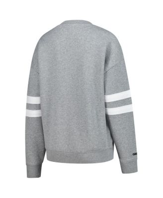 Women's Heather Gray Pittsburgh Pirates Lightweight Logo Pullover Sweatshirt