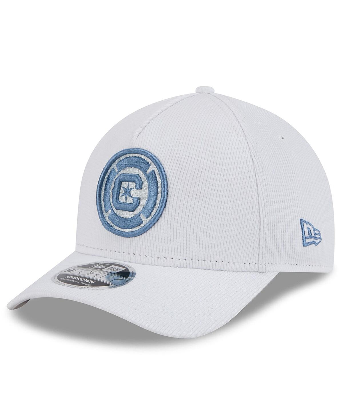 NEW ERA MEN'S WHITE CHICAGO FIRE 2025 JERSEY HOOK 9FORTY M-CROWN ADJUSTABLE HAT 