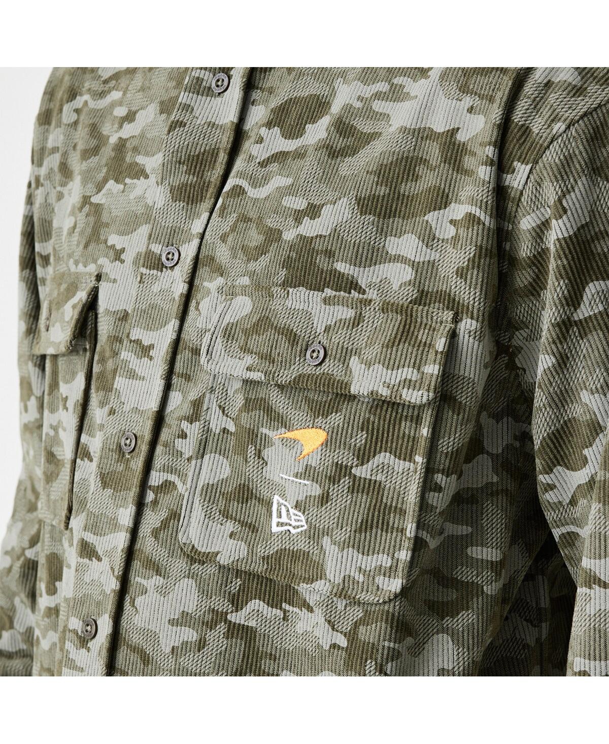 NEW ERA MEN'S CAMO MCLAREN F1 TEAM BUTTON-UP SHIRT 