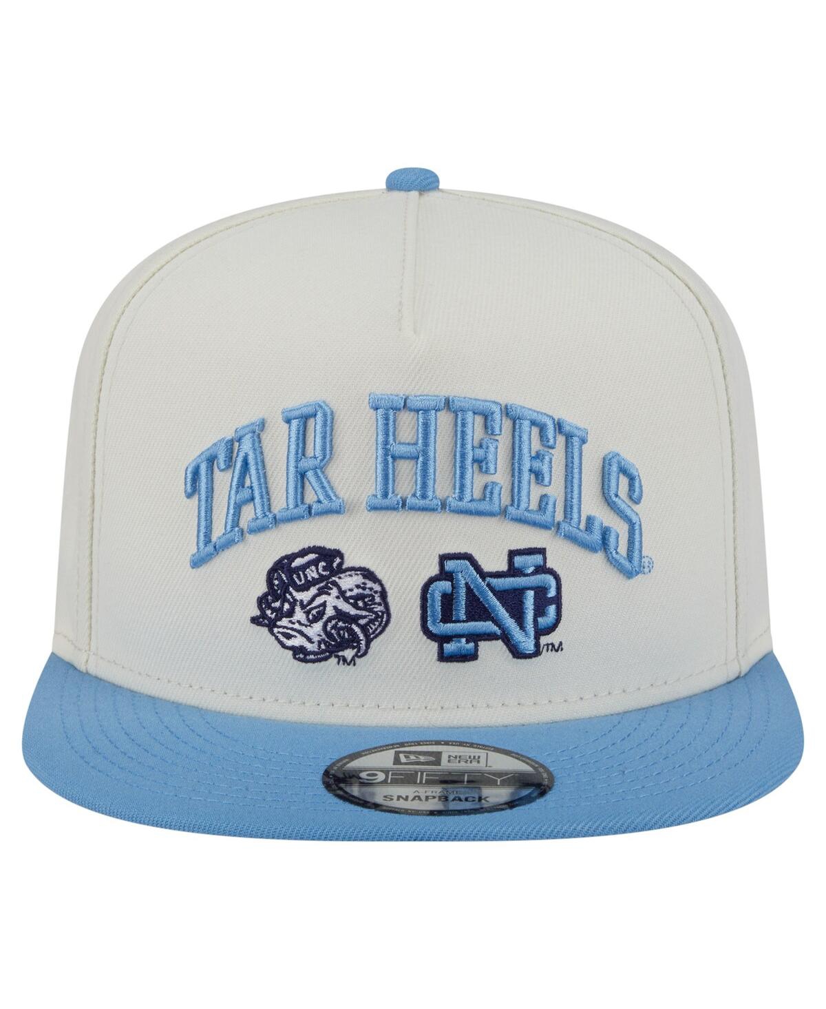 NEW ERA MEN'S WHITE NORTH CAROLINA TAR HEELS COLLEGIATE 9FIFTY A-FRAME SNAPBACK HAT 