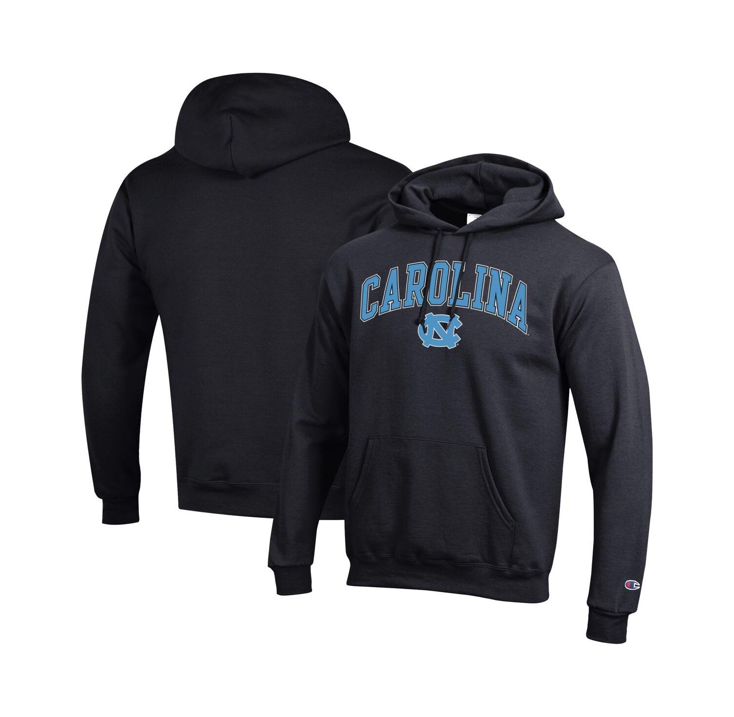 Men's Carolina Blue North Carolina Tar Heels Arch Over Logo Pullover Hoodie