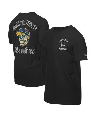 New Era - Men's Black Golden State Warriors Sugar Skulls T-Shirt