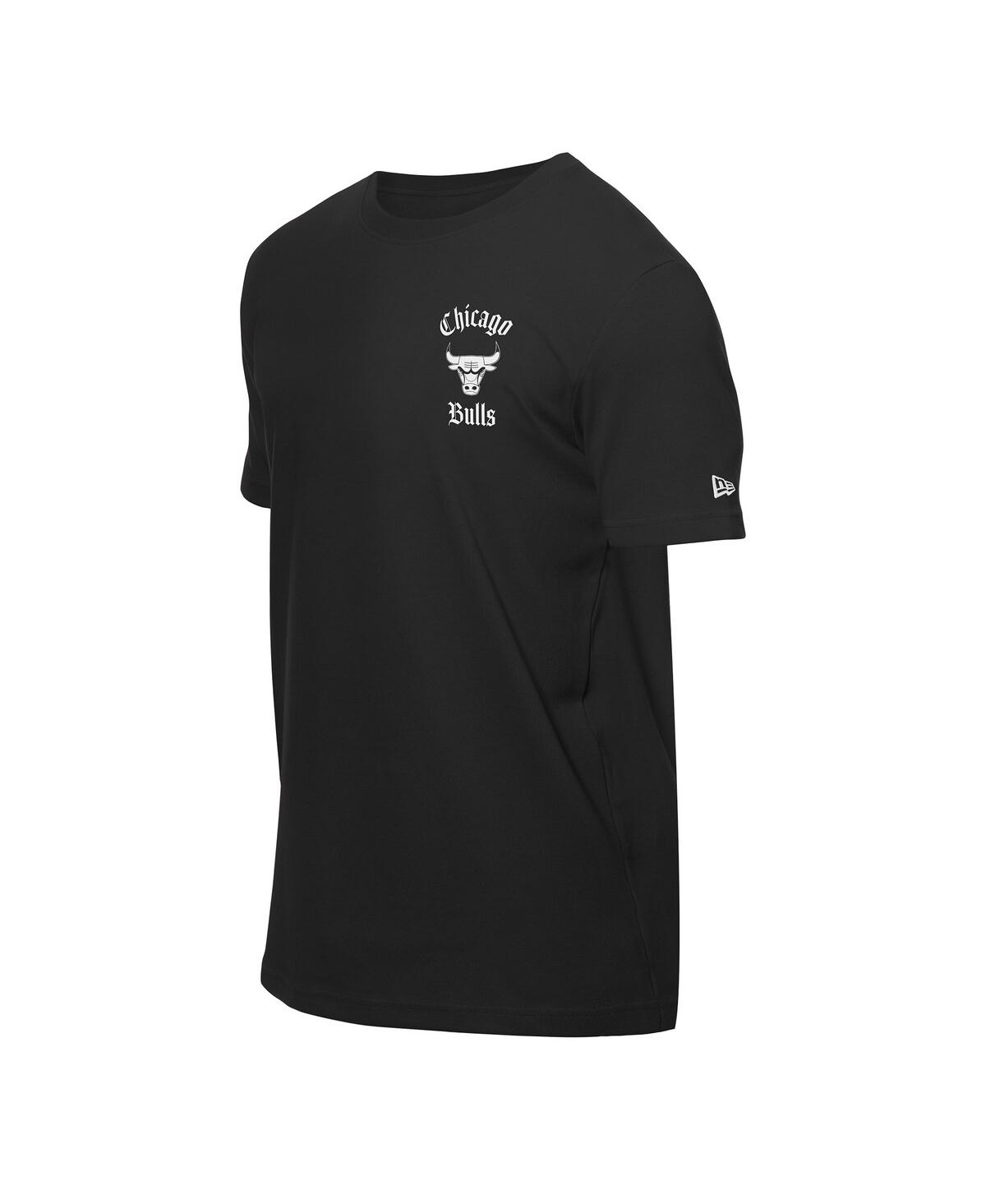NEW ERA MEN'S BLACK CHICAGO BULLS SUGAR SKULLS T-SHIRT 