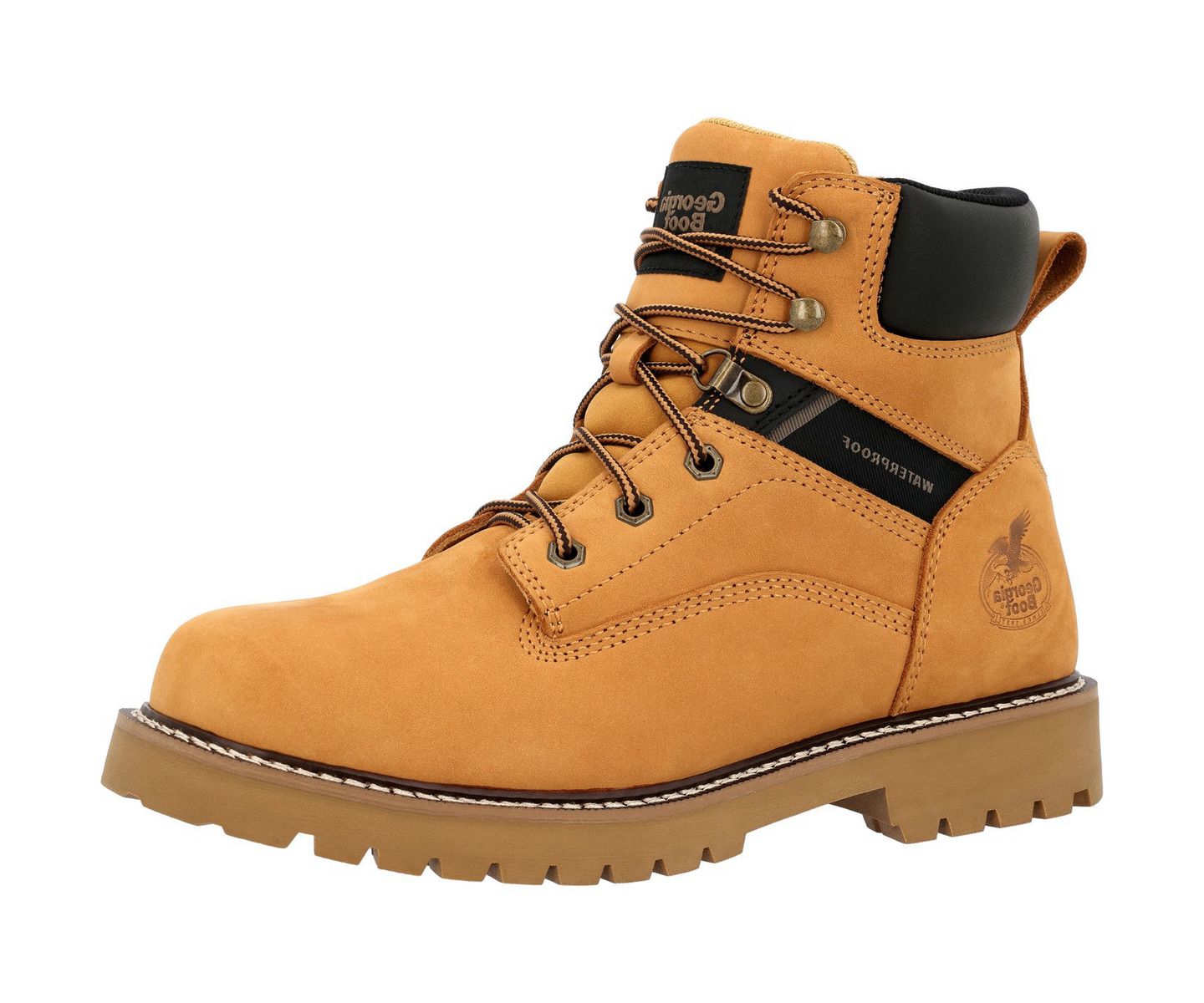 Мужские ботинки GEORGIA BOOT Core 37 Steel Toe 6" Waterproof Work Boot, цвет: Пшеничный — фото 7