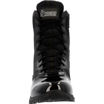 Men's Cadet 8" Black Side Zip Public Service Boot