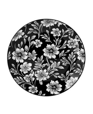 Midnight Blooms 12-Pc. Dinnerware Set, Service for 4