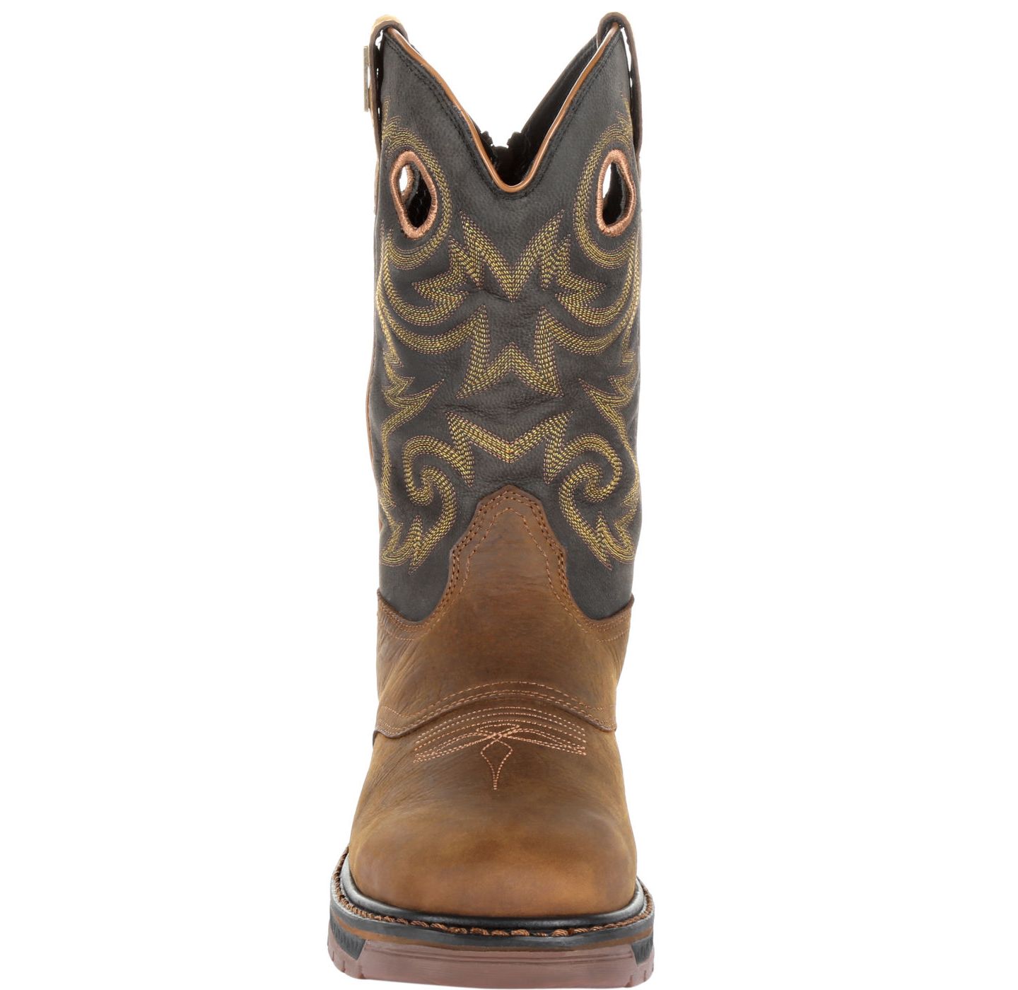 Мужские ботинки GEORGIA BOOT Carbo-Tec LT Waterproof Pull-on Work, цвет: Чёрный / Коричневый — фото 2