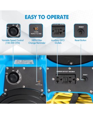 Industrial Commercial Air Scrubber with Efficient Odor Eliminator