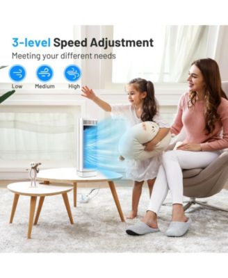 14 Inch  Mini Oscillating Tower Fan Electric Desk Fan with 3 Speed and Timer