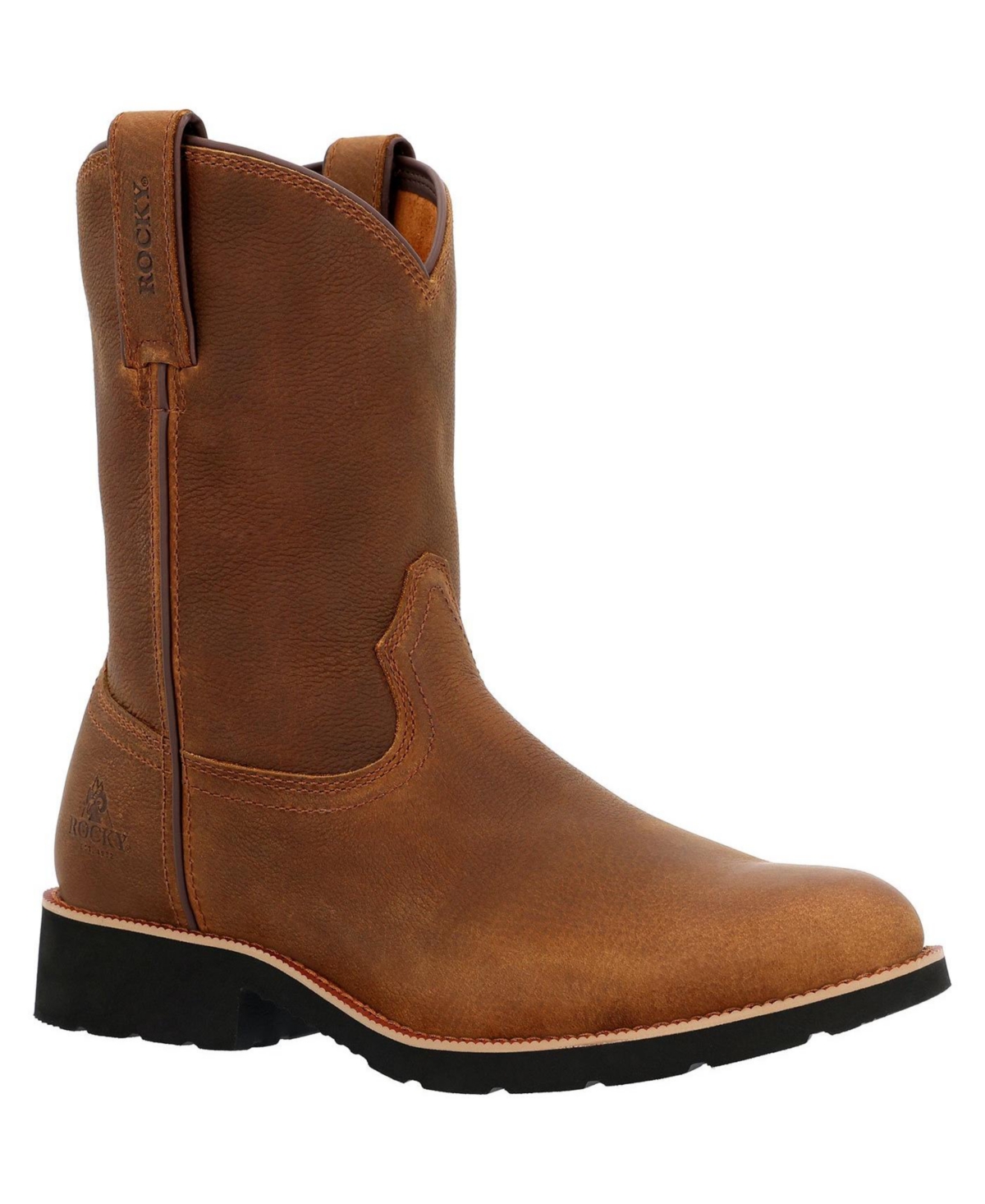Men's Monocrepe Unlined Pull-On Western Boot