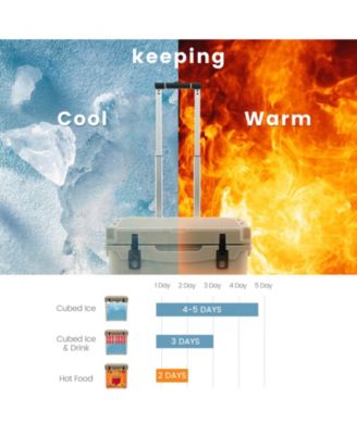 45 Quart Cooler Towable Ice Chest