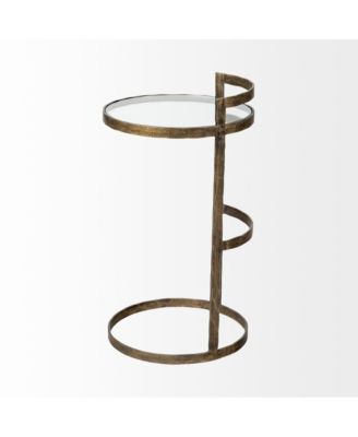 Transparent Glass Round Side Table – Modern Home Accent