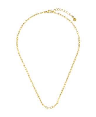 Cubic Zirconia Tennis Paperclip Oval Carabiner Layered Necklace Set