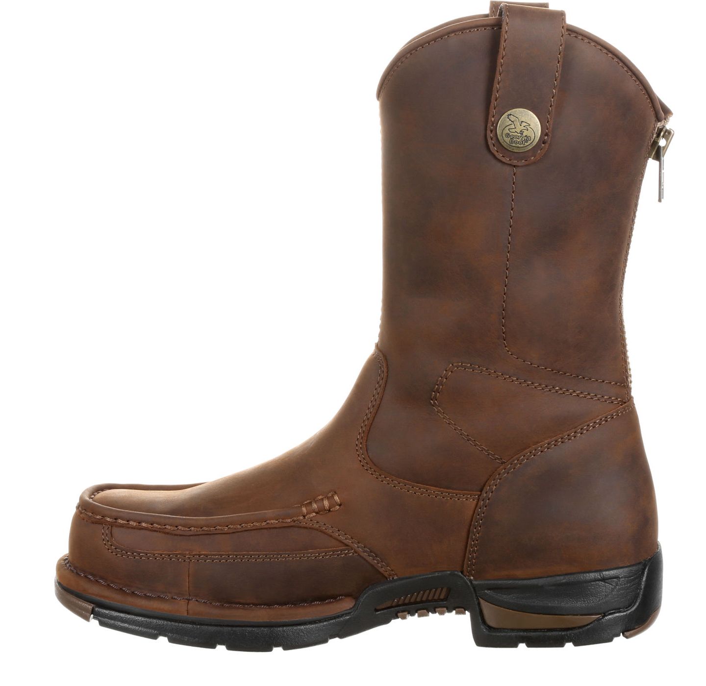 Мужские ботинки GEORGIA BOOT Athens Pull-On Work Boot, цвет: Тёмный коричневый — фото 8