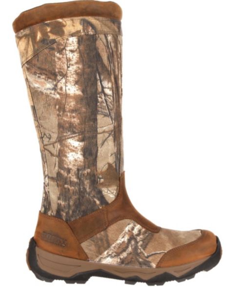 Мужские ботинки ROCKY Retraction Waterproof Side-Zip Snake Boot, цвет: Realtree Xtra