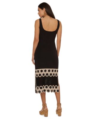 【海外限定】AdriannaPapell ☆ドレスAdrianna by Crochet Sheat Adrianna by Adrianna Papell Women's Knit Crochet Sleeveless