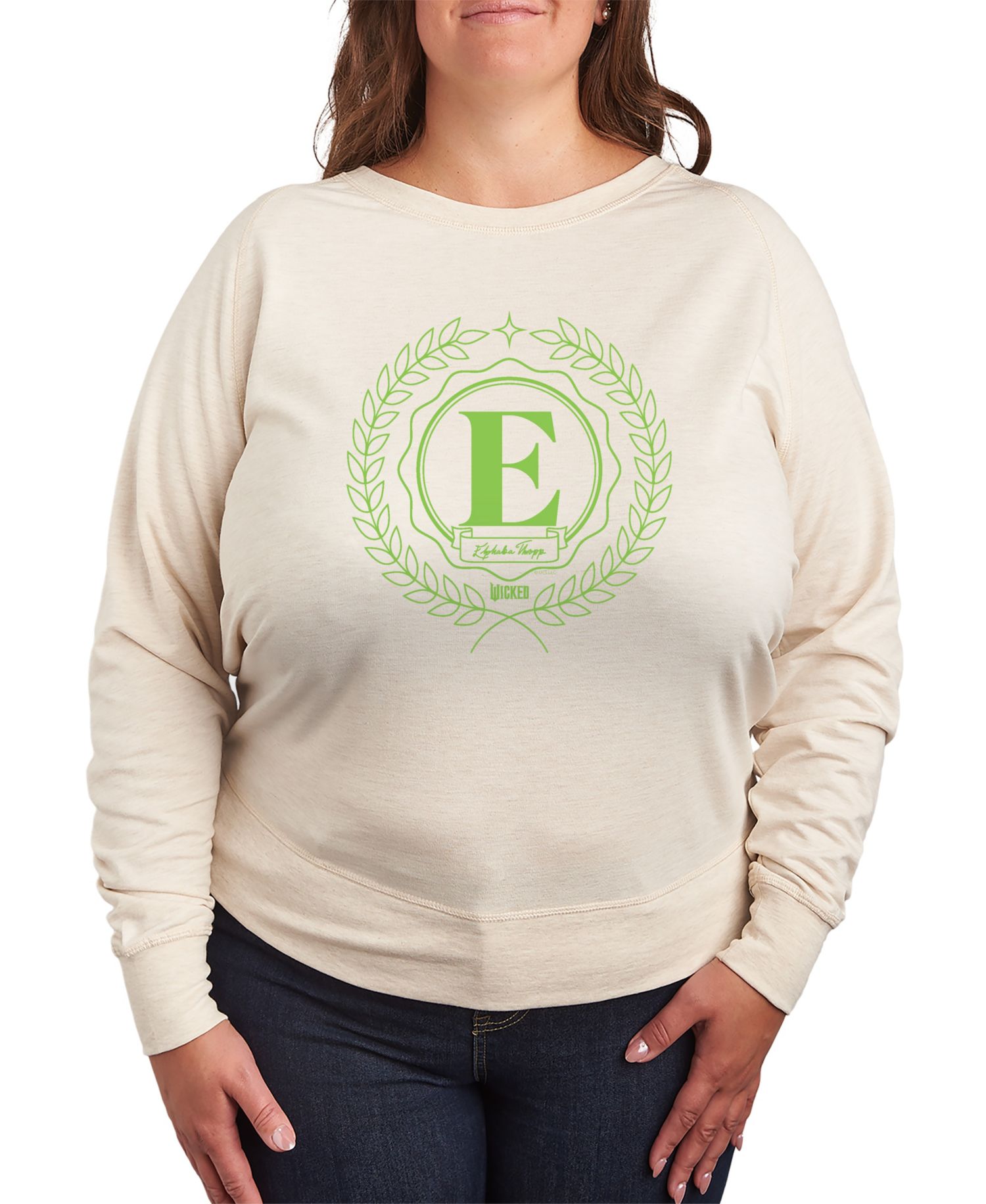 Plus Size Wicked Elphaba E Graphic Pullover T-Shirt