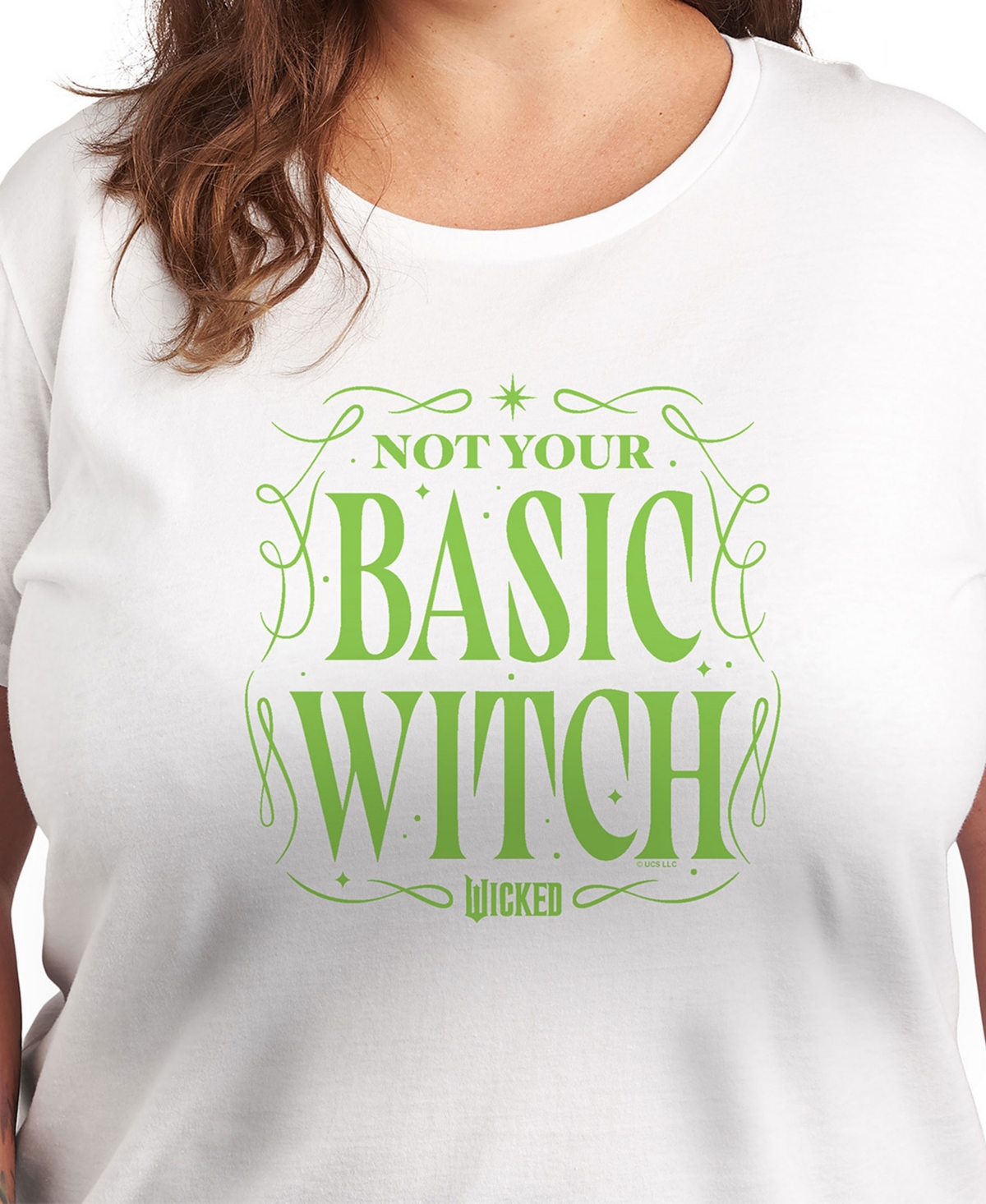Hybrid Apparel Plus Size Wicked Not Your Basic Witch Graphic T-shirt