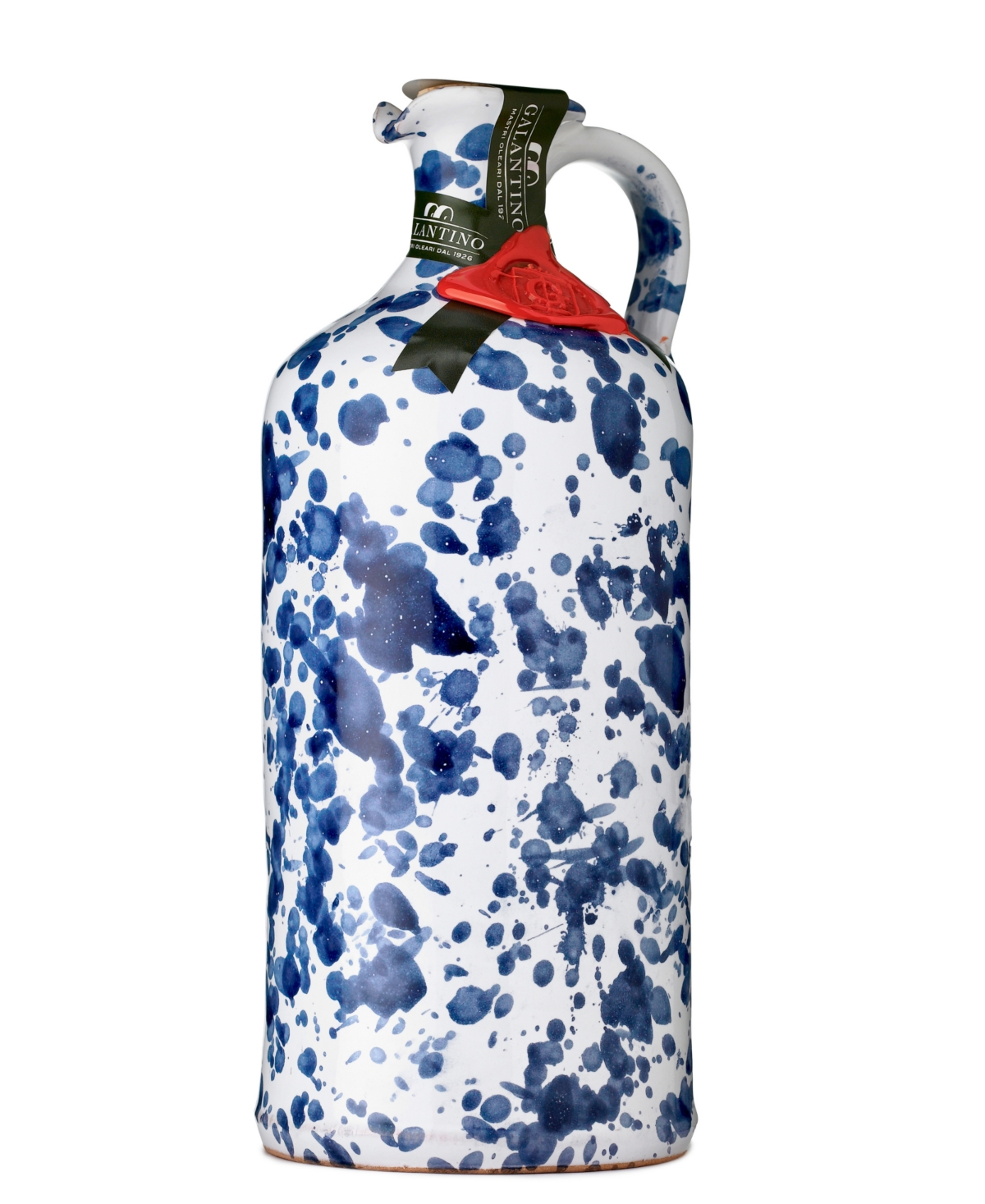 Zia Pia Fantasia Extra Virgin Olive Oil Ceramic, Cobalt 500ml In Blue