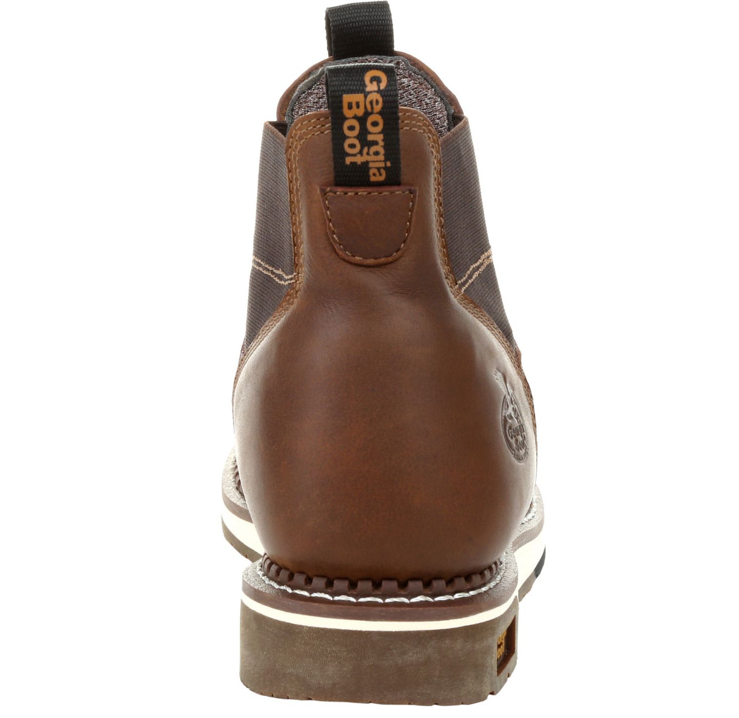 Мужские ботинки GEORGIA BOOT Amp LT Wedge Waterproof Chelsea Work Boot, цвет: Коричневый — фото 8