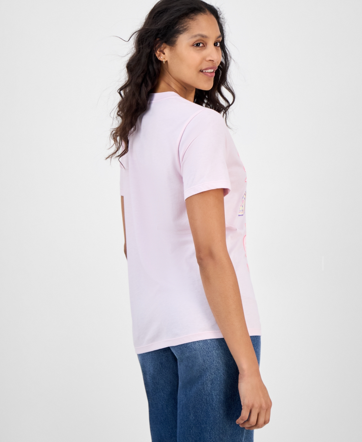 Grayson Threads, The Label Juniors' My Melody & Kuromi T-shirt In Pink
