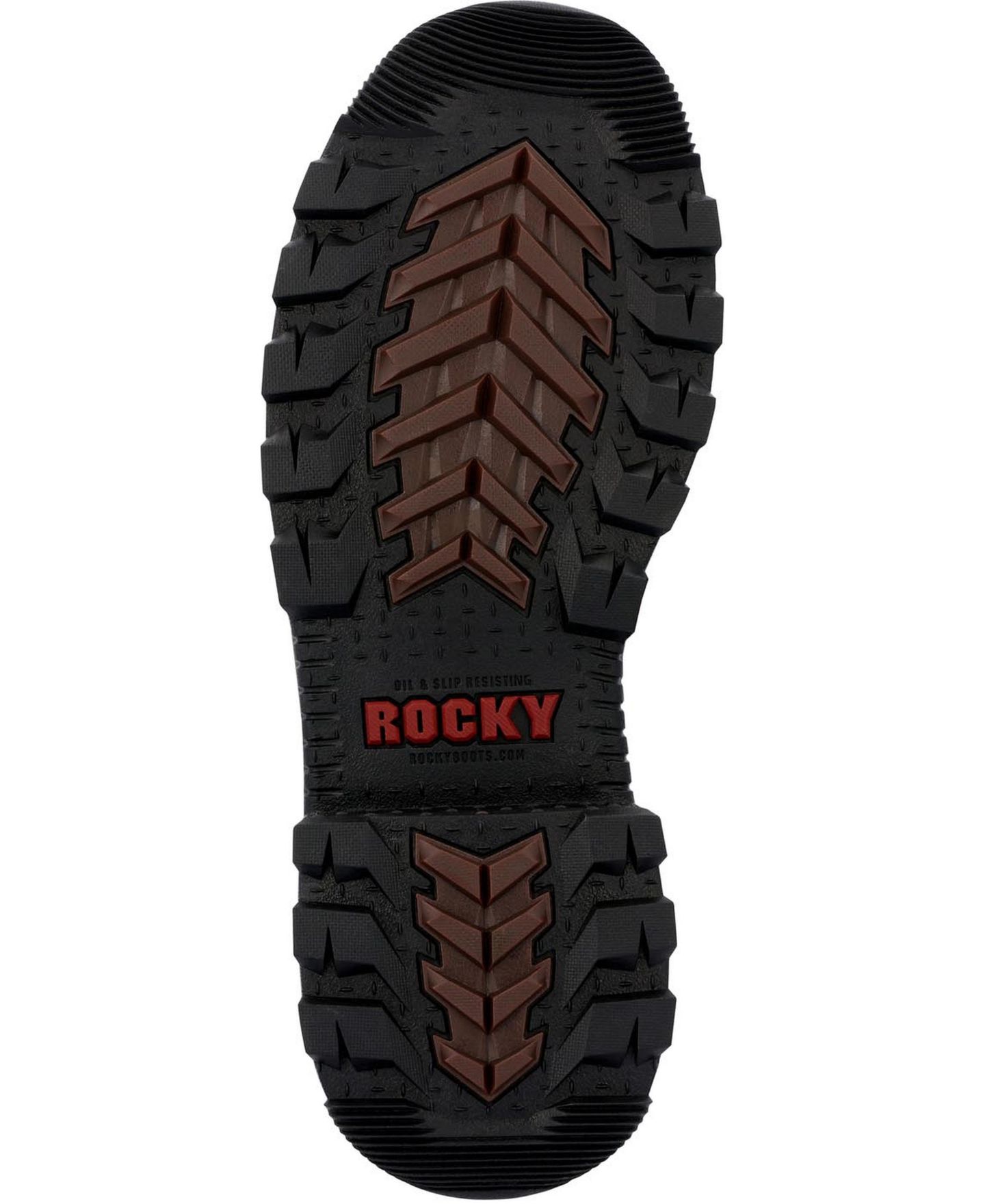 Мужские ботинки ROCKY Rams Horn Composite Toe Internal Met Guard Work Boot, цвет: Crazy Horse — фото 7