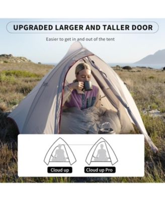 2 Person Tent Lightweight Backpacking Tent with Footprint - Free Standing Ultralight Camping Hiking Backpack Tents