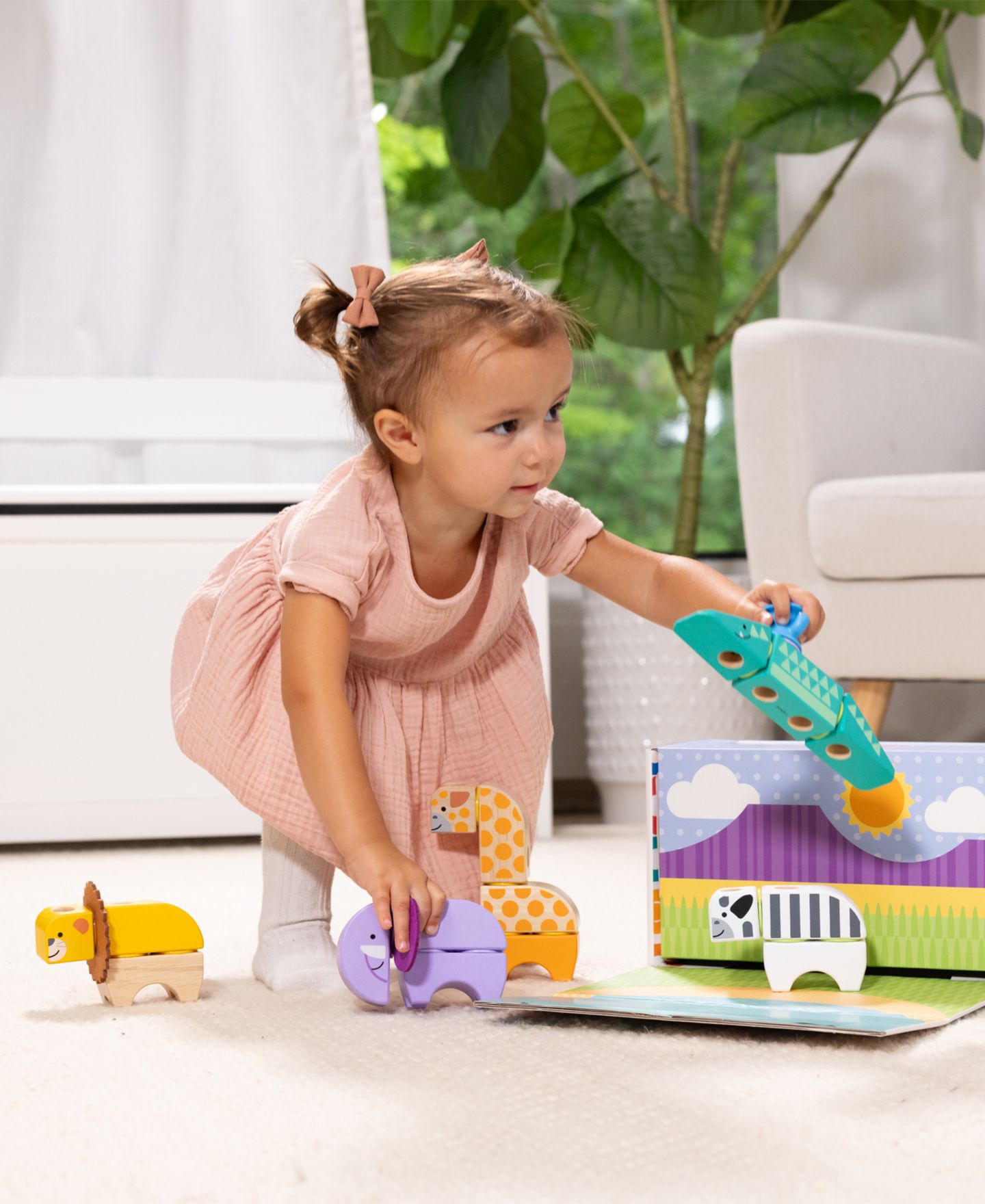 Детский конструктор Melissa and Doug Safari Blockables 30-Piece Building Set, Ages 2+ — фото 7