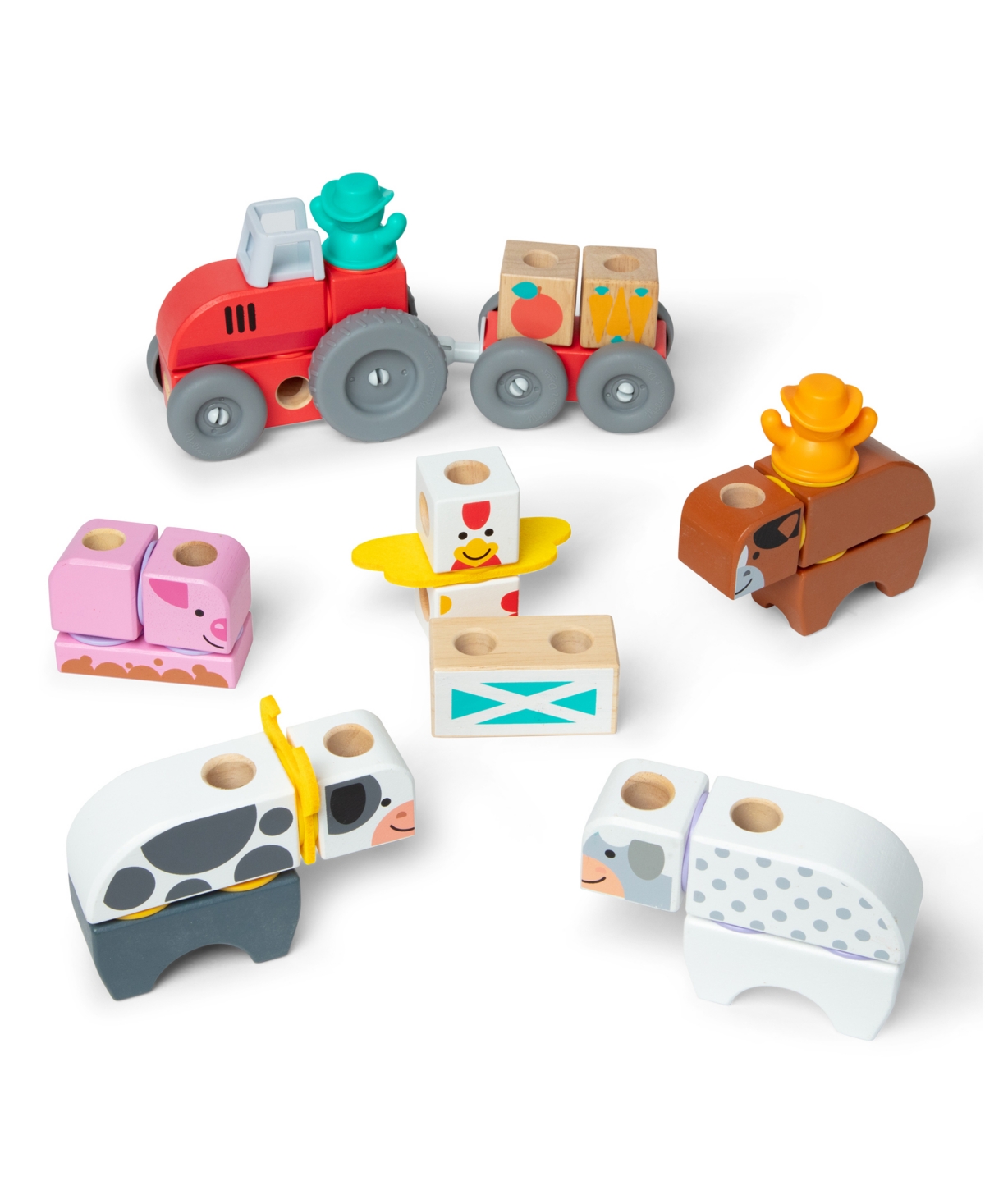 Melissa & Doug Blockables Farm Play Set