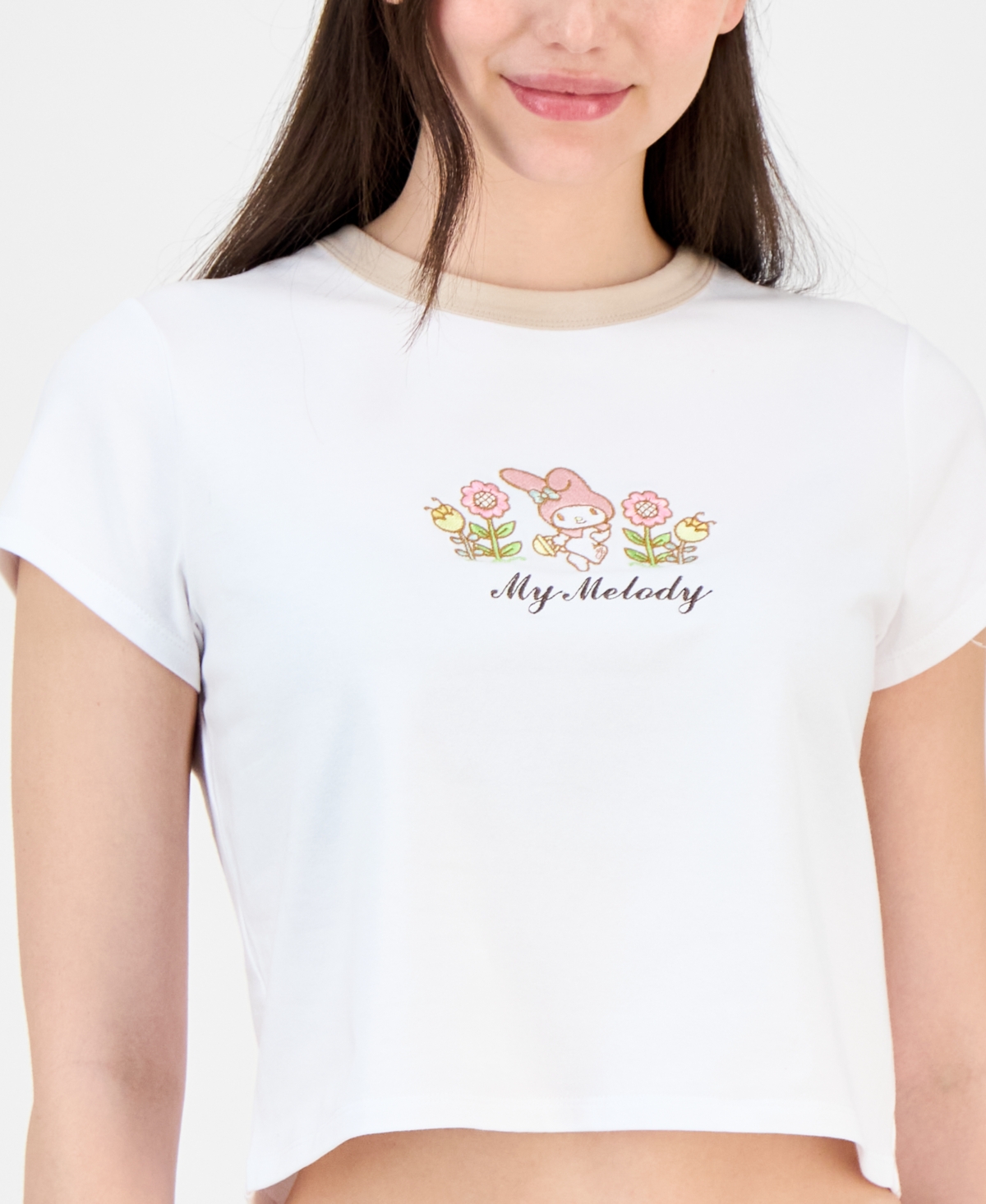 Love Tribe Junior's My Melody Crewneck T-shirt In Multi